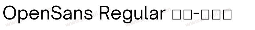 OpenSans Regular 普通字体转换